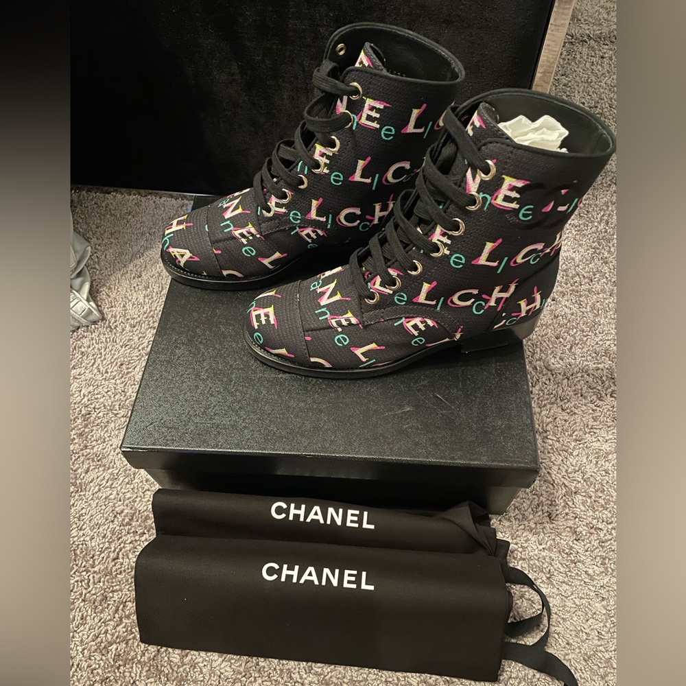 Chanel Boots Size 38 (Wore Once)